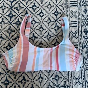 Target Striped Multicolor Bikini Top